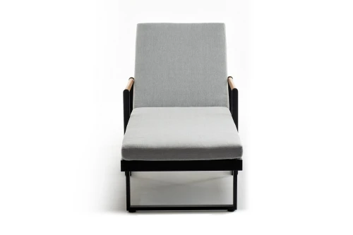 Шезлонг из алюминия MAYA  темный графит  Joygarden