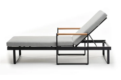 Шезлонг из алюминия MAYA  темный графит  Joygarden