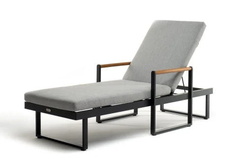 Шезлонг из алюминия MAYA  темный графит  Joygarden