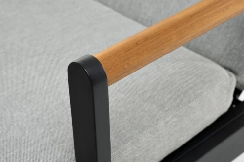 Шезлонг из алюминия MAYA  темный графит  Joygarden