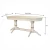 Стол обеденный Тарун 3 раздвижной слоновая кость/золото 150/200*84
