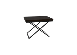 Стол трансформер Орфей 1, чёрный/темный венге