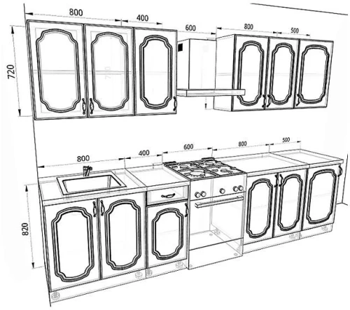 Кухня Базис-Классика Комплектация 5
