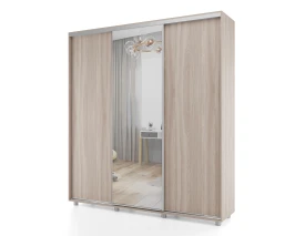 Шкаф-купе PRIME, 177х60х230 Шимо светлый с зеркалом