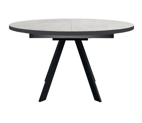 Стол DikLine RD120 хромикс белый/ опоры черные