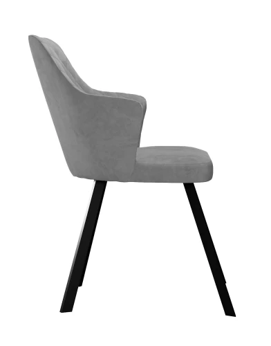 Стул DikLine 245 поворотный, C56 серый, ножки черные