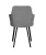 Стул DikLine 245 поворотный, C56 серый, ножки черные