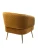 Кресло MUSSELS BLUVEL-68 желтый, велюр / золотой каркас М-City