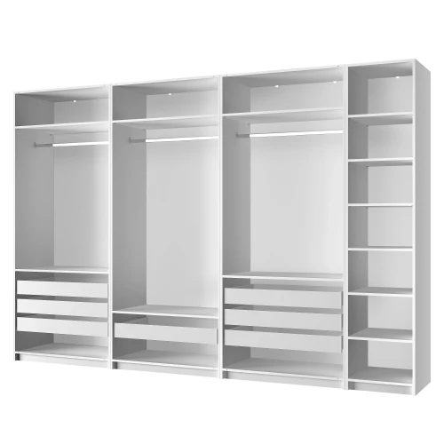 Серия модульных шкафов, Полка 100/56. Цвет БЕЛЫЙ