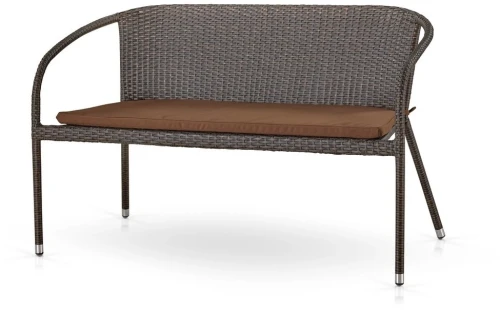 Плетеный диван S139A-W53 Brown/Beige