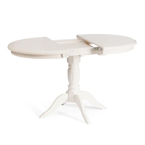 Стол STEFANO бук, мдф, 100+30x80x77см, Ivory white