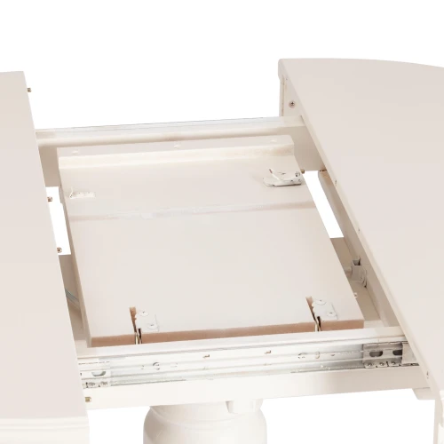 Стол STEFANO бук, мдф, 100+30x80x77см, Ivory white