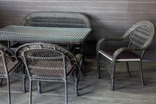 Комплект мебели из искусственного ротанга Мэдисон НЬЮ (Medison NEW) двухместный диван + 4 кресла + стол с подушками на сиденье