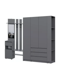 Прихожая Бали, Графит. Комплект 8