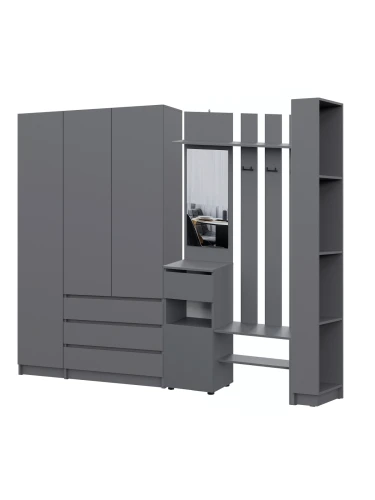 Прихожая Бали, Графит. Комплект 8