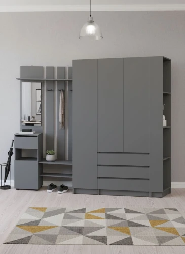 Прихожая Бали, Графит. Комплект 8