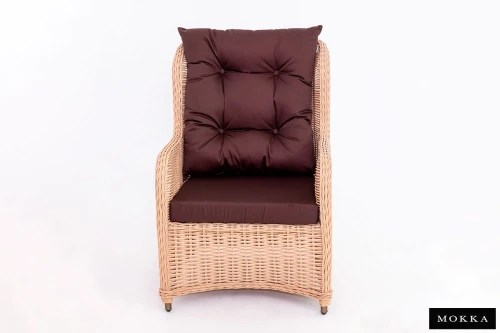 Кресло SAN MARINO цвет бежевый, с 2 подушками