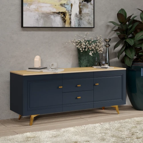 Тумба под ТВ 1500 Вега Сапфир синий