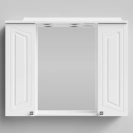 Зеркало Адам 90, белый глянец