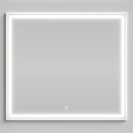 Зеркало Лайт 90, белый глянец