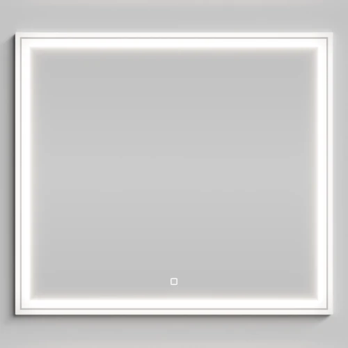 Зеркало Лайт 90, белый глянец