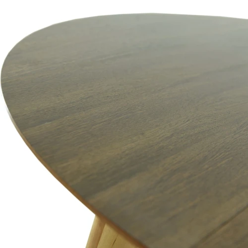 Стол «Крит» D105, дуб светлый/орех темный