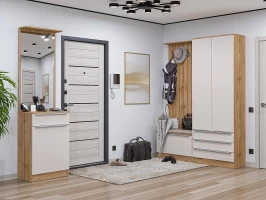 Готовая прихожая Стиль-04 Cream Silk Дуб Вотан фьюжн