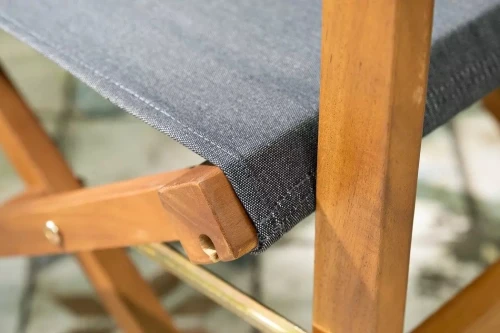 Стул из акации DIRECTOR темно-серый  Joygarden