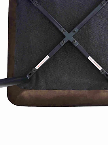 DC209 Стул мягкий, ГОРЬКИЙ ШОКОЛАД#G62-10 велюр, каркас металл черный КРУГЛЫЙ