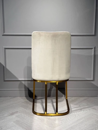 Стул обеденный Пресли DC-3024, 42х44х92, бежевый/матовое золото