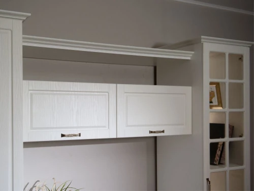 Витрина «Лацио» 1д ПР, Белый/Белое дерево