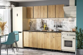 Кухонный гарнитур КГ 1 2.0 м, Дуб золотой