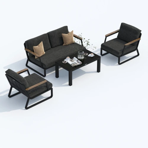 Лаунж зона ESTIVO маренго - каркас карбон