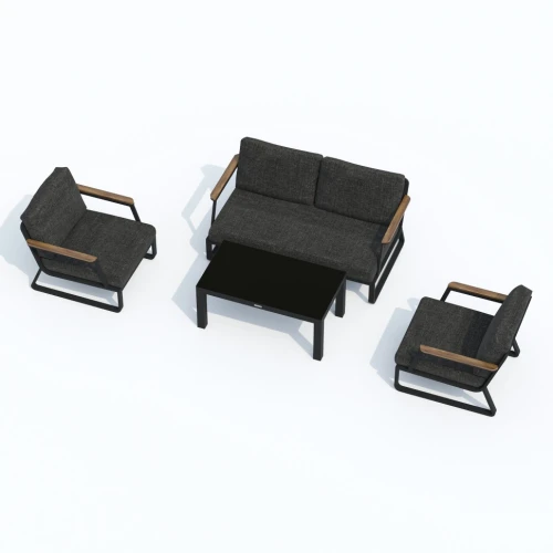 Лаунж зона ESTIVO маренго - каркас карбон