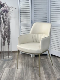 Стул BRUNO Milk Ti-02, PU / шампань, ®DISAUR