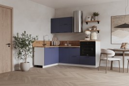 Готовая кухня КГ Угловой 1500*2100 (без пм) , Ежевика  Арника РМ в.2