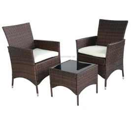Кофейный комплект мебели из искусственного ротанга «Вирджиния балкони сет»  -  Brown