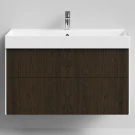 Тумба Лоренцо, 100 подвесной, Дуб цвет 14 Vodok с раковиной в комплекте