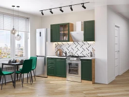 Кухонный гарнитур Дублин-04 Special Green Дуб Вотан