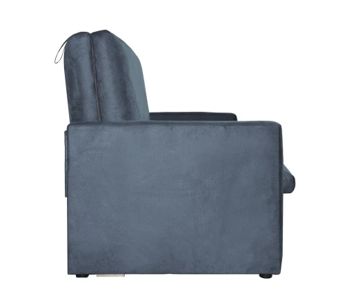 Диван выкатной Идея  120, велюр серый