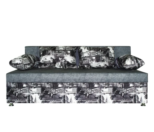 Диван еврокнижка Москва велюр серый