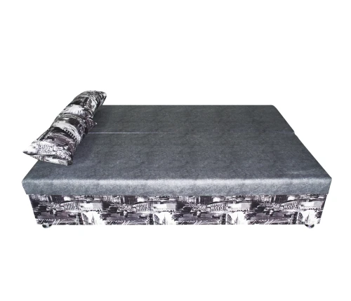 Диван еврокнижка Москва велюр серый