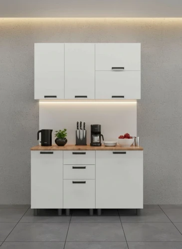 Готовый кухонный гарнитур МК Аленушка 1,4м с ящ. Лаванда Молочный,скоба черный,черный