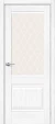 Межкомнатная дверь экошпон Прима-3 Snow Melinga White Сrystal