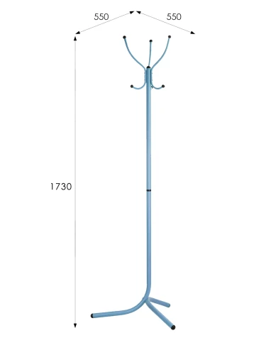 Вешалка напольная М 1 голубой