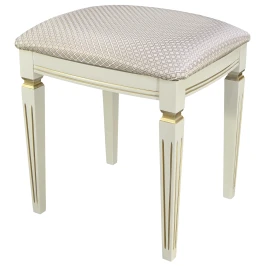 Банкетка Васко В 107Н слоновая кость/золото, Атина ваниль