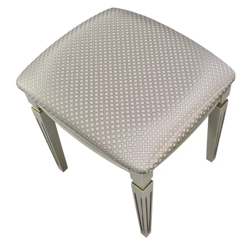 Банкетка Васко В 107Н слоновая кость/золото, Атина ваниль