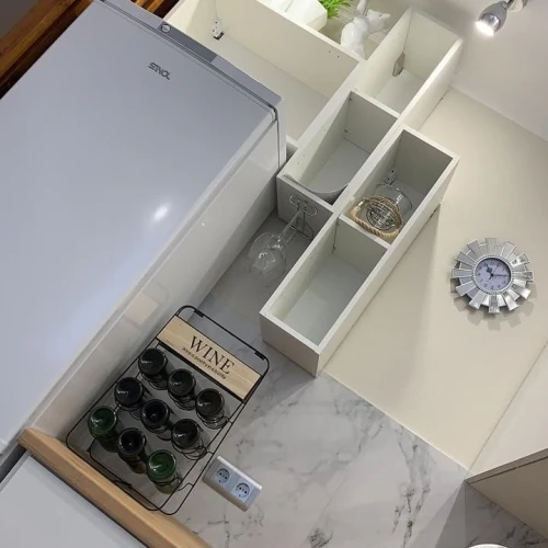 Угловая кухня Фьюжн на заказ 4.0х1.2 м. белый/Angel по размерам заказчика