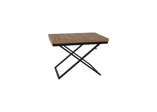 Стол трансформер Орфей 1, чёрный/дуб вотан