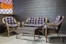 Комплект мебели из искусственного ротанга Мэдисон (Medison) Terrace Set с подушками на сидение и спинку
